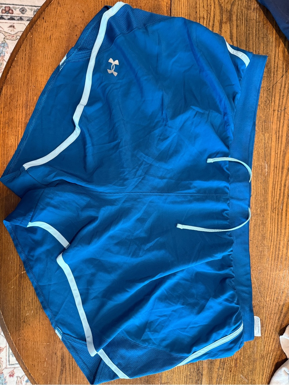 Under Armour Royal Blue Men's Athletic Shorts with Light Blue Trim